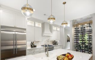 White kitchen in a custom home