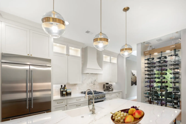 White kitchen in a custom home