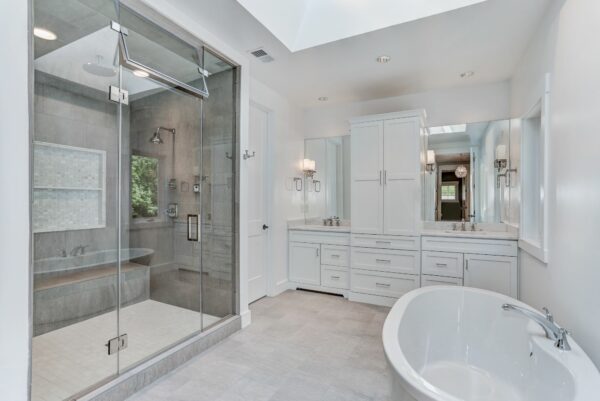 Luxury bathroom of custom home