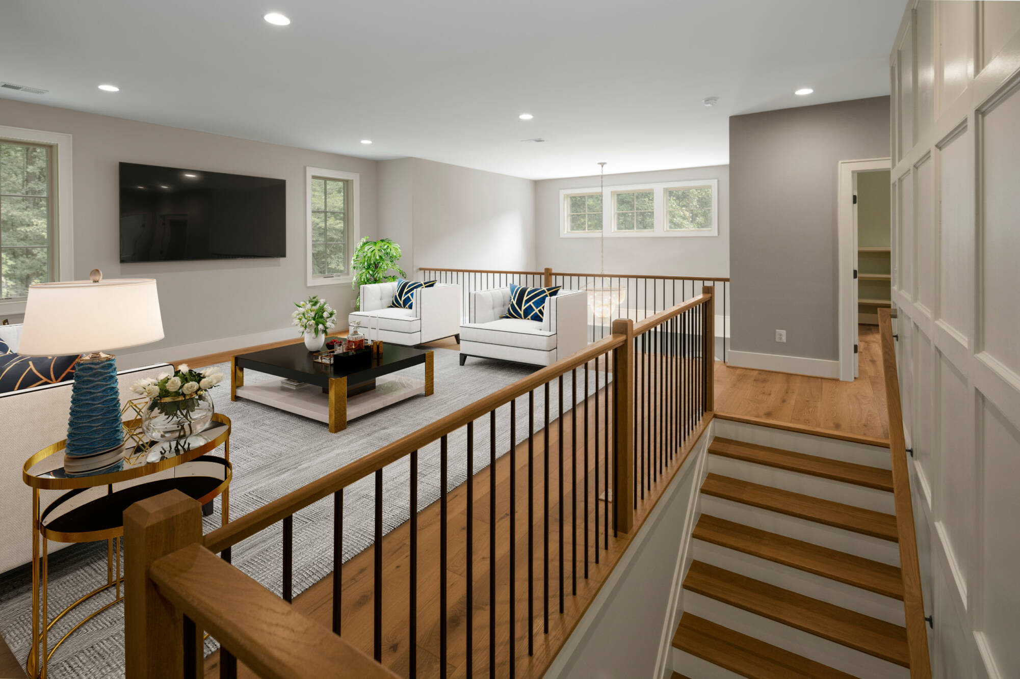 Interior of 2 story home by North Bethesda Builder builder
