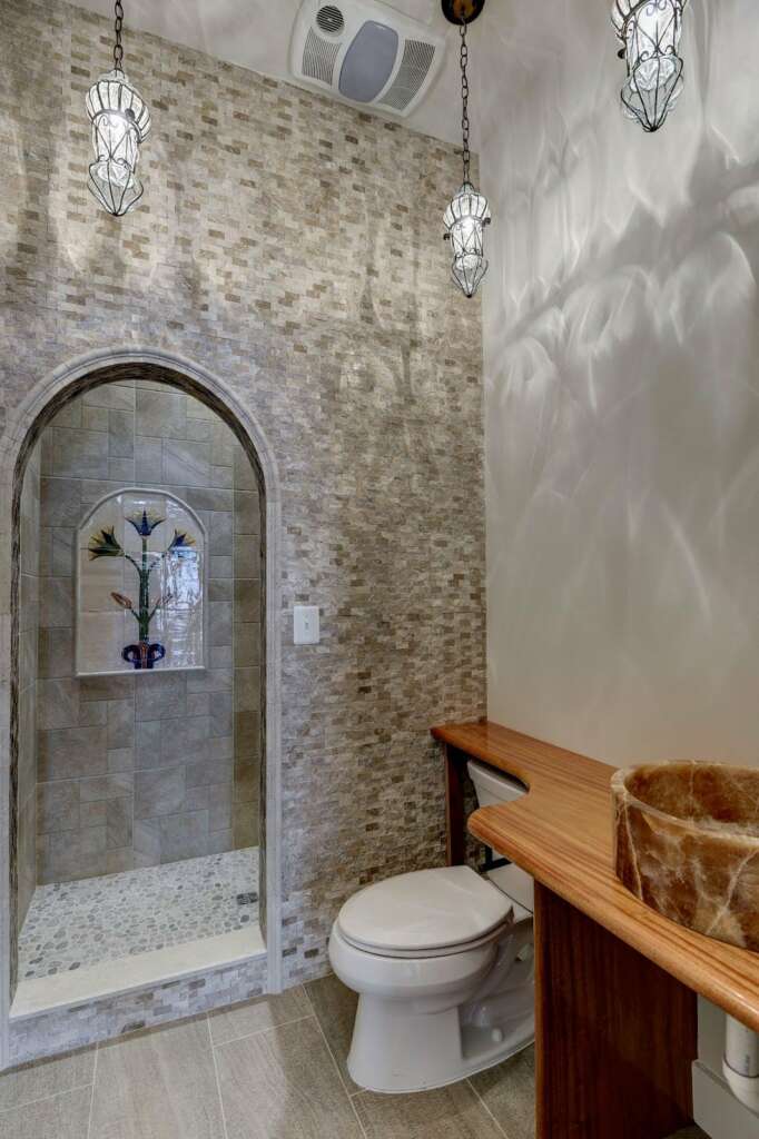 Thoughtfully Designed Bathroom Remodeling Layout with Personal Touches.